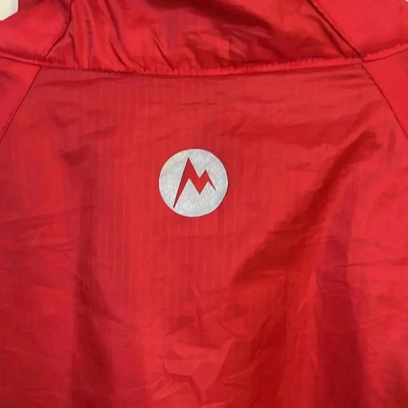 Marmot Wind Breaker Jacket Red & Gray Outdoor Spring Running‎ Hiking Camping - Picture 3 of 11